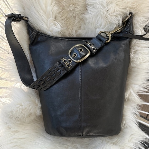 Coach Legacy 11423 EXCELLENT XL Bleeker Tattersall Leather Vintage Bag Duffle - Picture 13 of 14